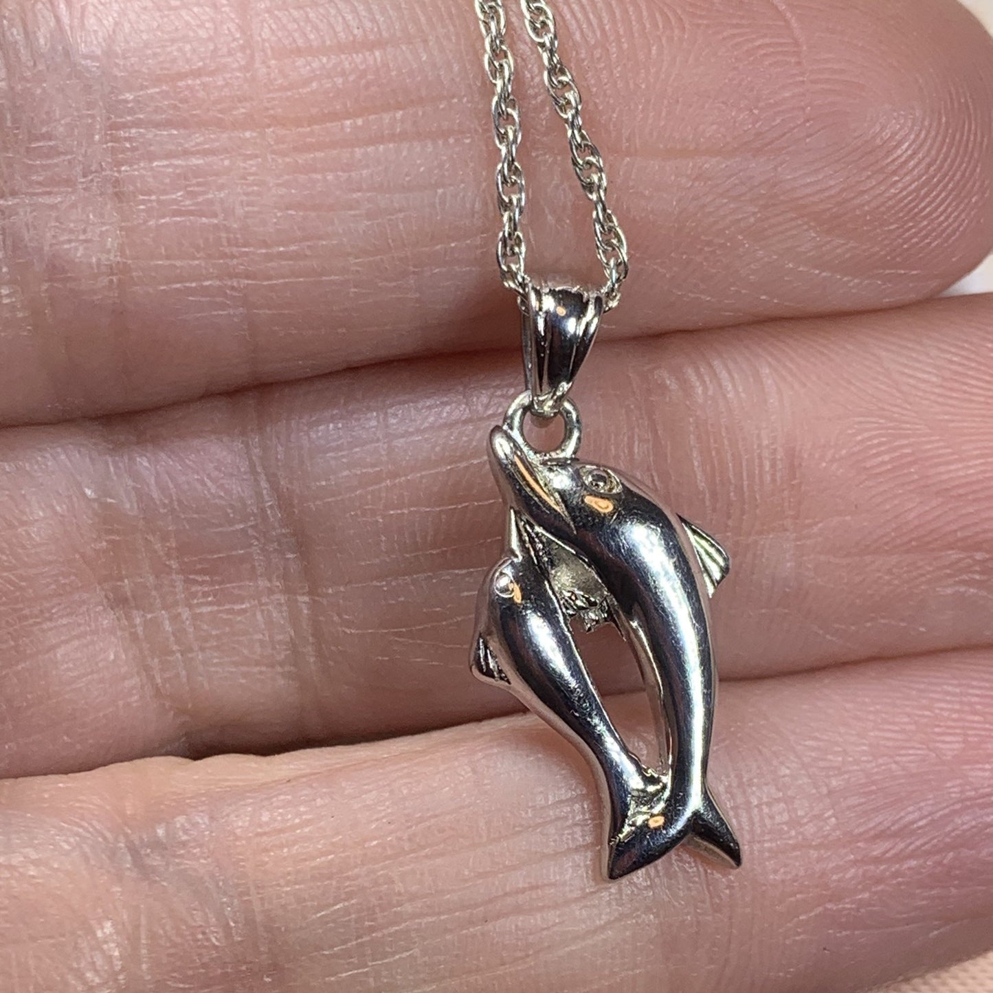 Dolphin Friends Necklace — view 4
