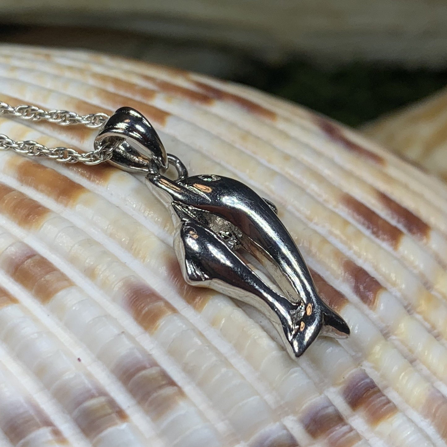 Dolphin Friends Necklace — view 3