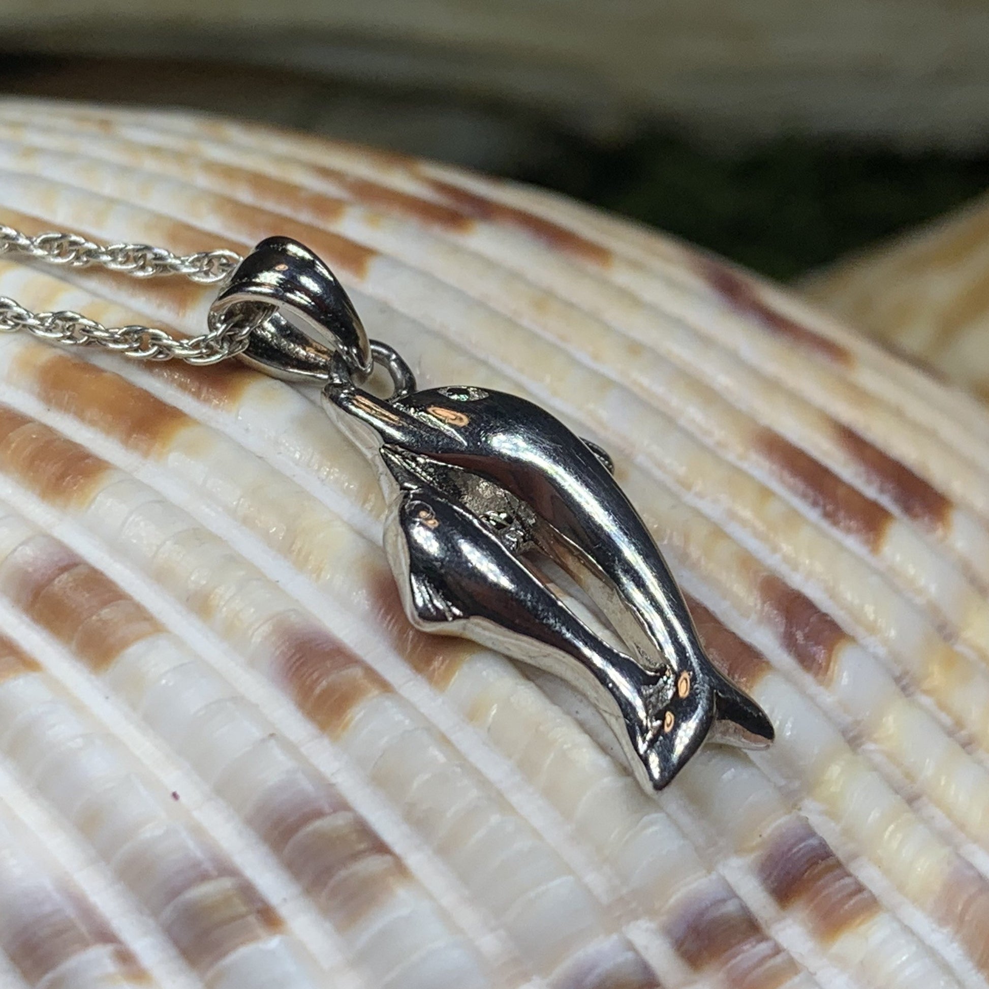 Dolphin Friends Necklace — view 3