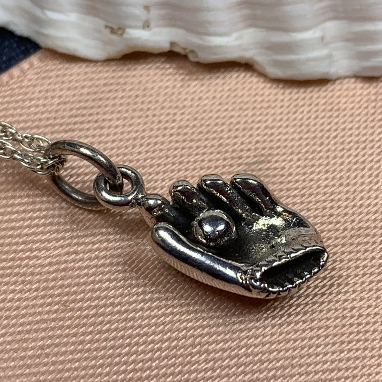 Baseball Mitt Necklace — view 4