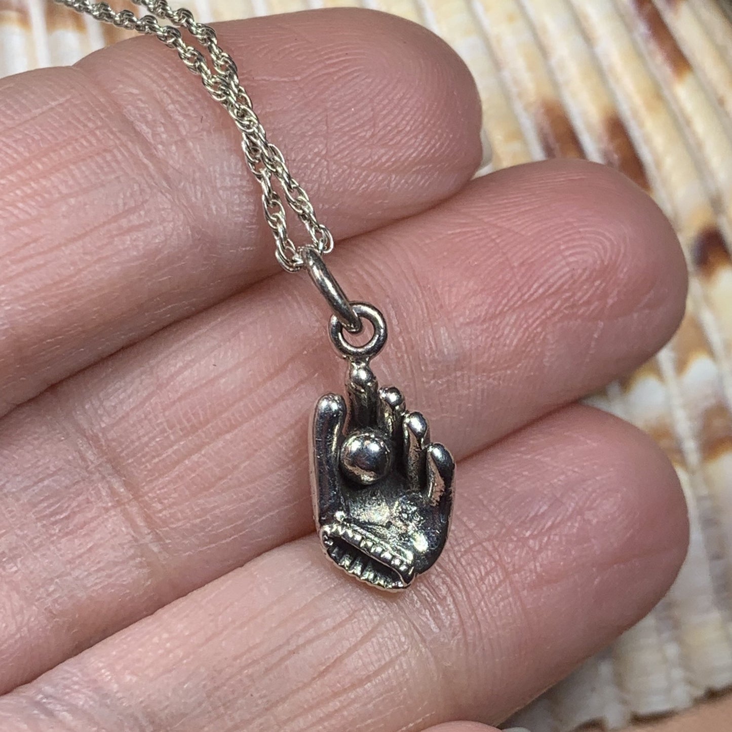 Baseball Mitt Necklace — view 5