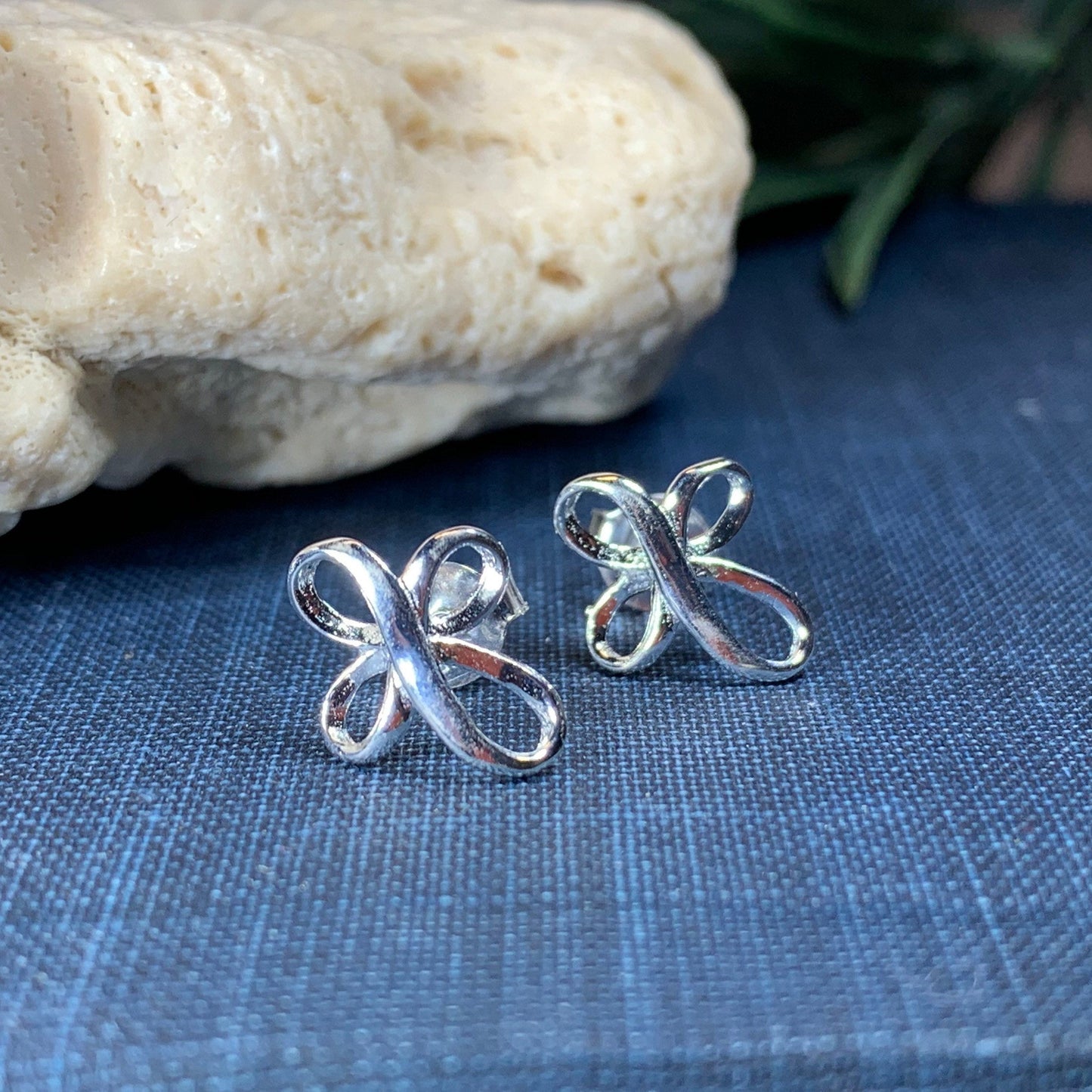 Celtic Cross Stud Earrings — view 5
