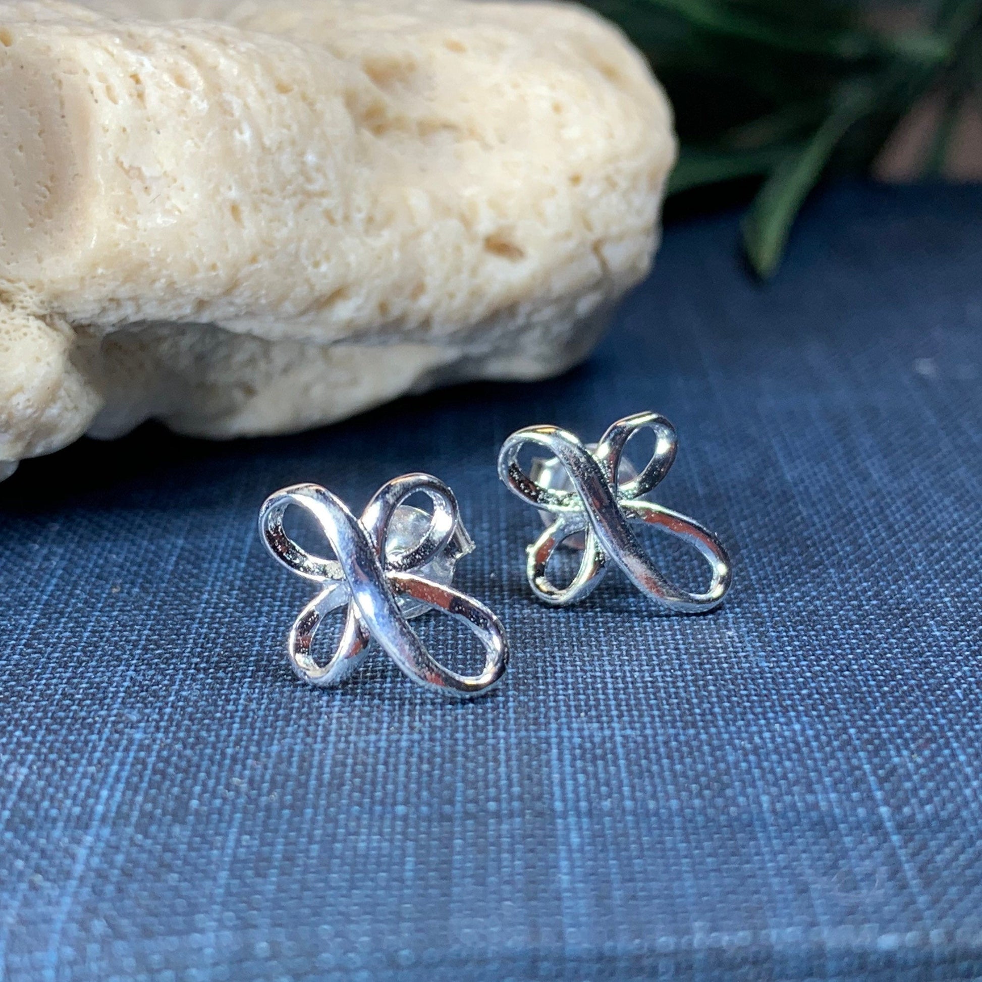 Celtic Cross Stud Earrings — view 5