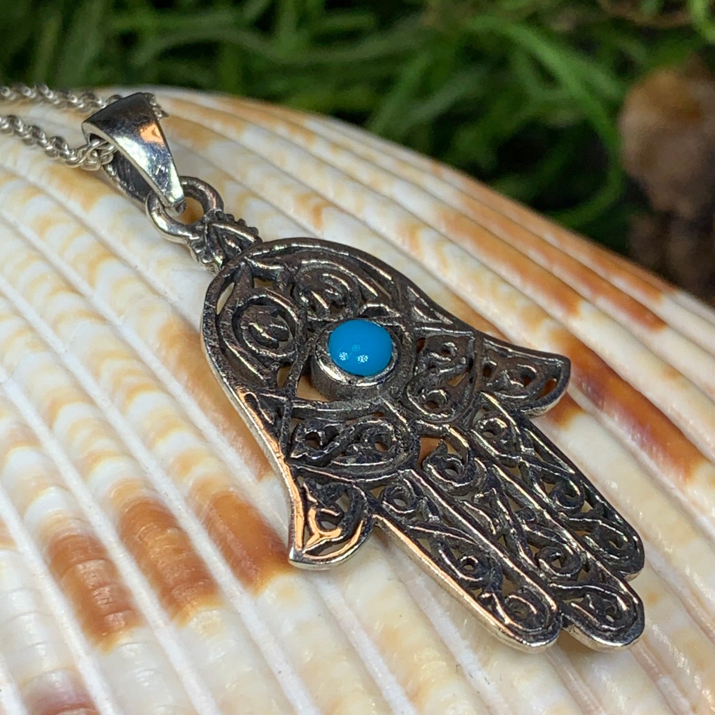 Blessings Hamsa Hand Necklace — view 3