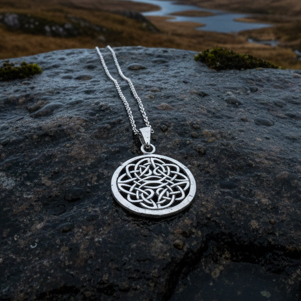 Storeen Celtic Knot Necklace in Sterling Silver — view 4