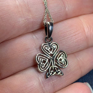 Shamrock Necklace, Clover Jewelry, Celtic Knot Necklace, Irish Jewelry, Anniversary Gift, Ireland Jewelry, Ireland Gift, Celtic Jewelry
