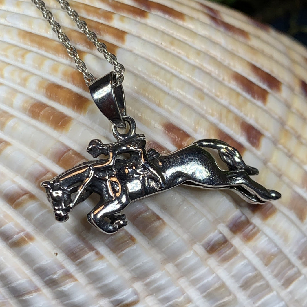 Horse Necklace, Equestrian Jewelry, Animal Jewelry, Kentucky Derby, Mustang Pendant, Rodeo Jewelry, Horse Racing, Nature Jewelry, Wife Gift