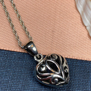 Celtic Heart Necklace, Celtic Jewelry, Heart Jewelry, Mom Gift, Graduation Gift, Anniversary Gift, Wife Gift, Girlfriend Gift, Boho Jewelry