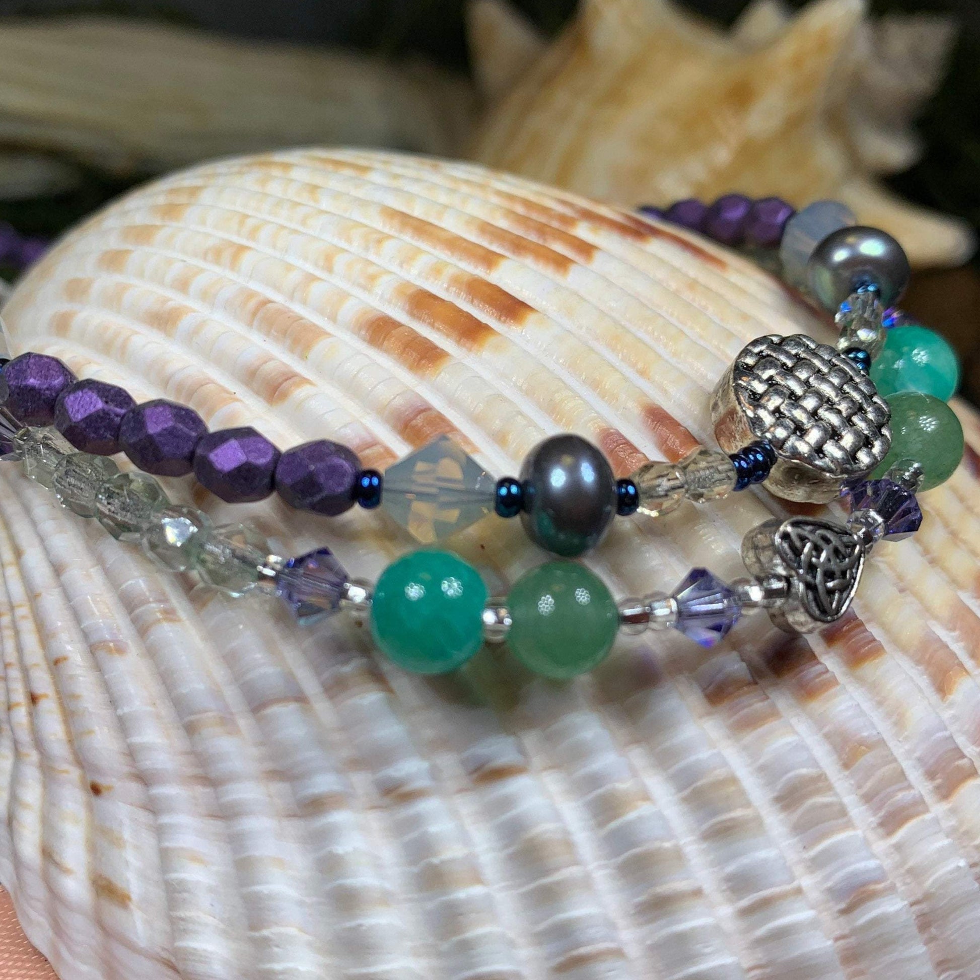 Celtic Ankle Bracelet, Crystal Ankle Bracelet, Crystal Anklet, Summer Jewelry, Beach Jewelry, Swarovski Crystal Bracelet, Boho Anklet