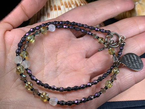 Load image into Gallery viewer, Inspirational Necklace, Motivational Jewelry, Crystal Jewelry, Recovery Jewelry, Sister Gift, Girlfriend Gift, Mom Gift, Yoga Jewelry
