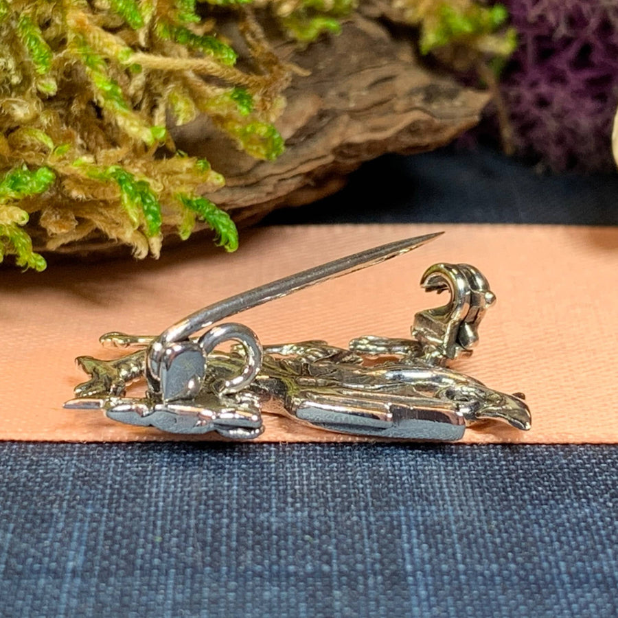 Welsh Dragon Brooch, Wales Jewelry, Celtic Pin, Lapel Pin, Grooms Gift, Celtic Wedding, Father's Day Gift, Celtic Pin, Pagan