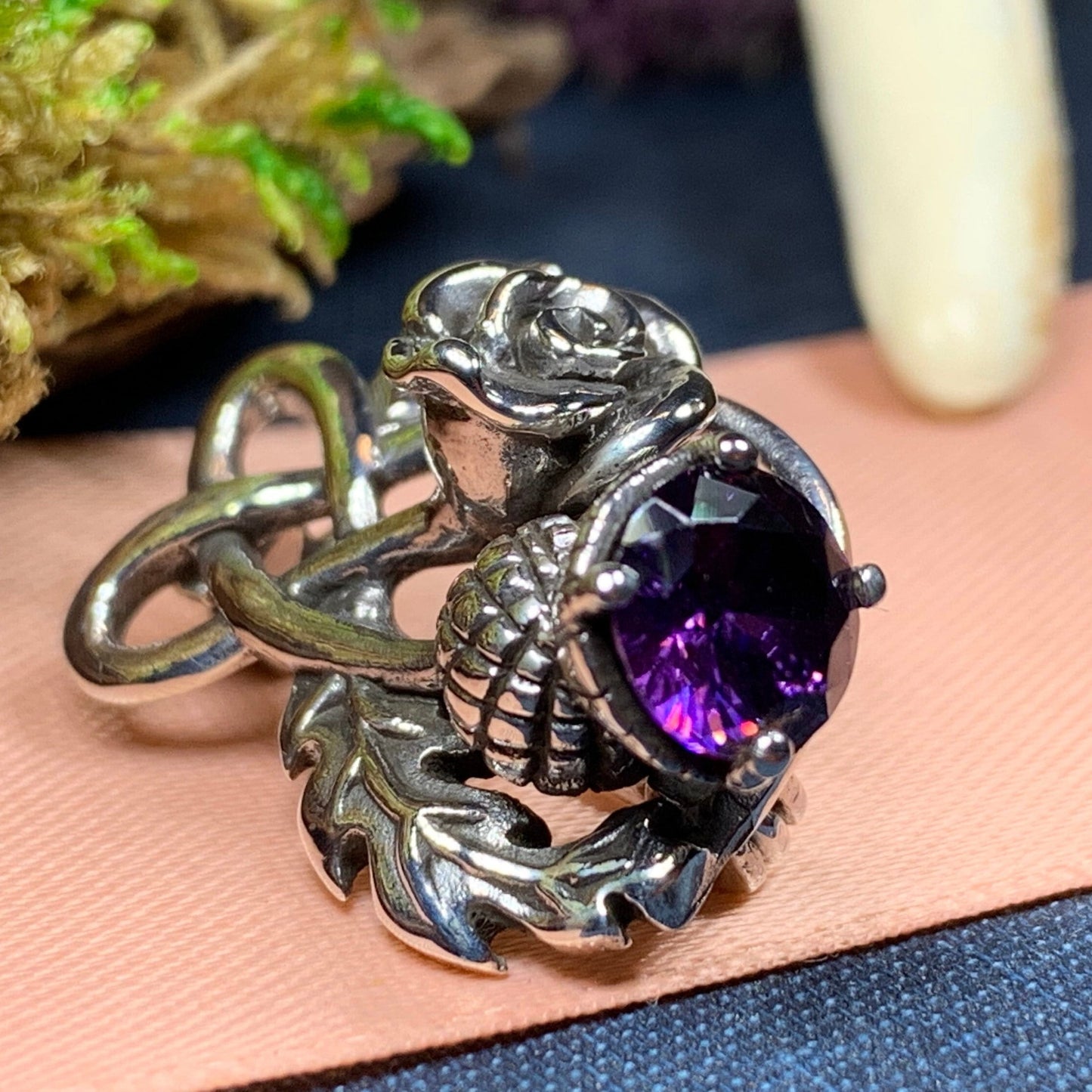 Thistle and Rose Brooch — view 5