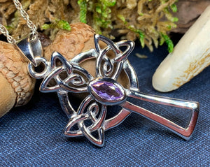 Celtic Cross Necklace, Cross Pendant, Irish Cross Necklace, Irish Jewelry, First Communion Gift, Religious Jewelry, Ireland Gift, Mom Gift