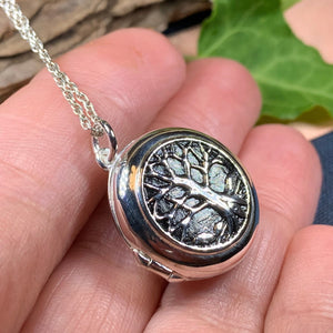 Tree of Life Necklace, Celtic Jewelry, Irish Jewelry, Locket Pendant, Mom Gift, Norse Jewelry, Anniversary Gift, Tree Pendant, Graduation