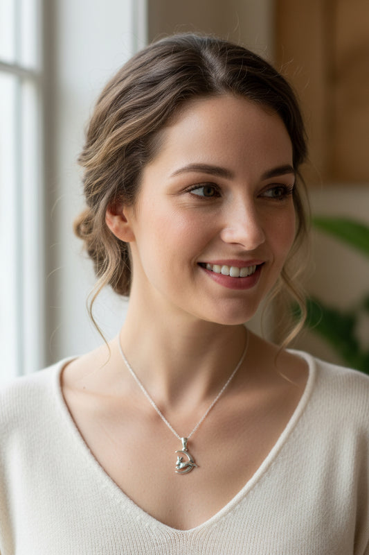Roxy Rabbit Moon Necklace — view 5