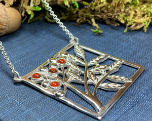 Tree of Life Necklace, Celtic Jewelry, Rowan Tree Pendant, Scotland Jewelry, Nature Jewelry, Tree Jewelry, Wiccan Jewelry, Pagan Jewelry