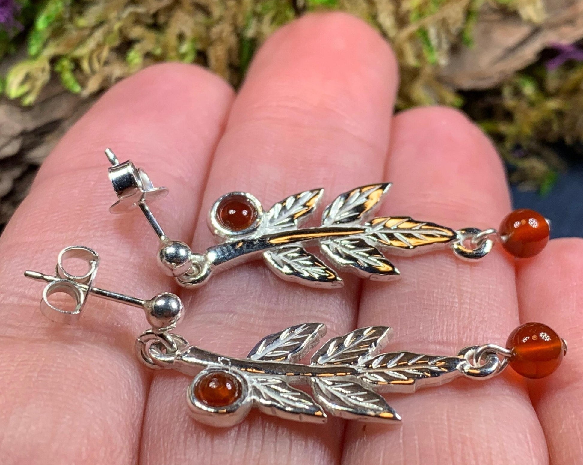 Rowan Tree of Life Earrings - Handmade in Scotland — view 7