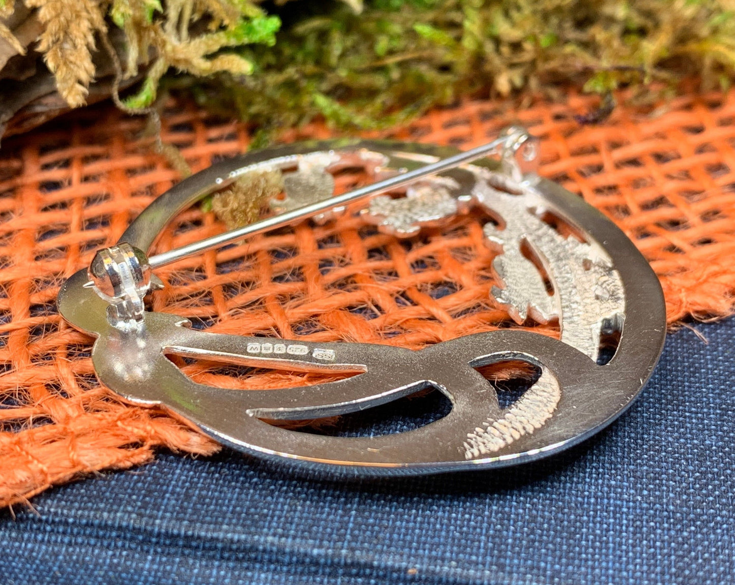 Bluebell Brooch, Scottish Pin, Anniversary Gift, Scotland Jewelry, Flower Jewelry, Celtic Jewelry, Nature Jewelry, Woodland Flower Pin