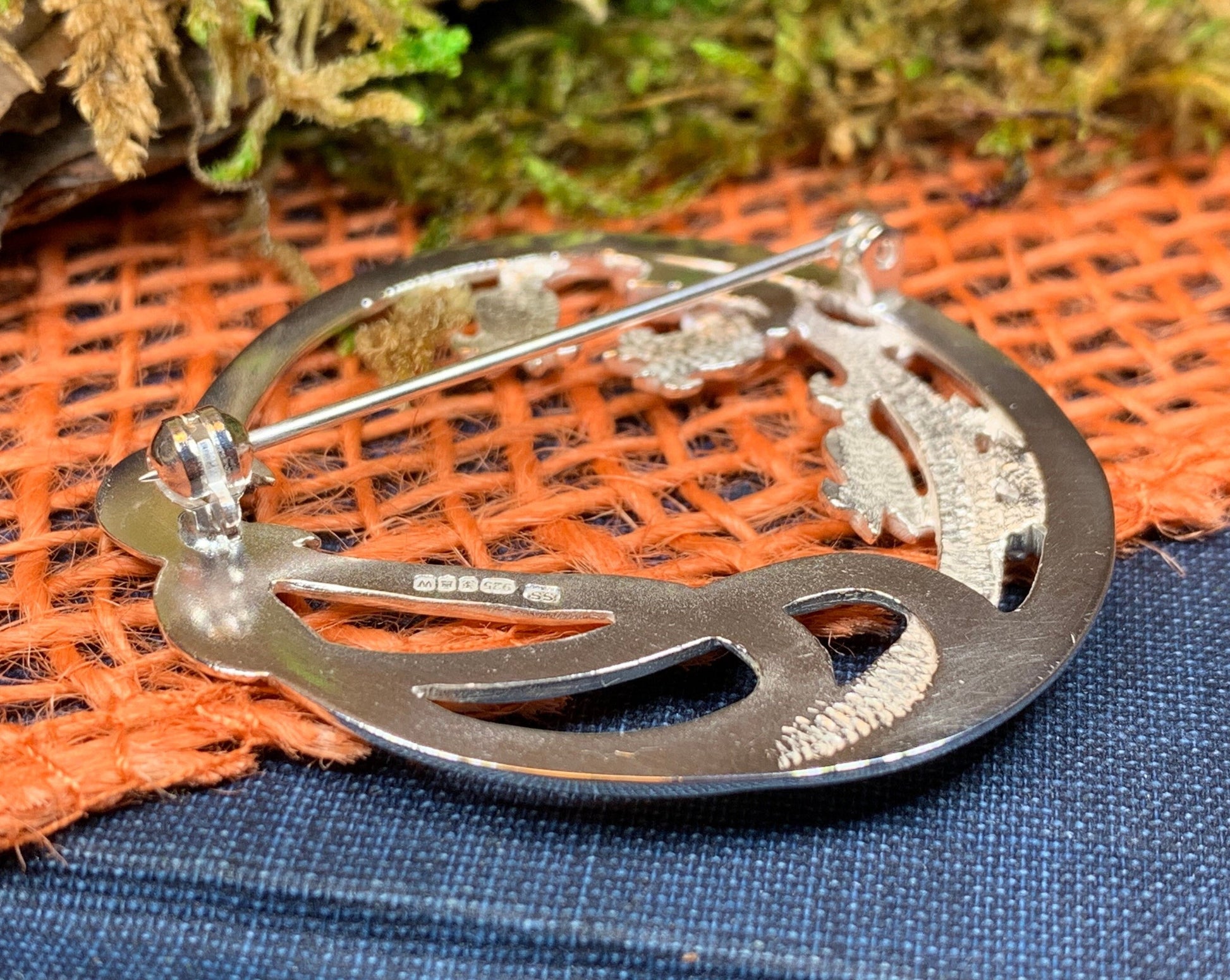 Bluebell Brooch, Scottish Pin, Anniversary Gift, Scotland Jewelry, Flower Jewelry, Celtic Jewelry, Nature Jewelry, Woodland Flower Pin