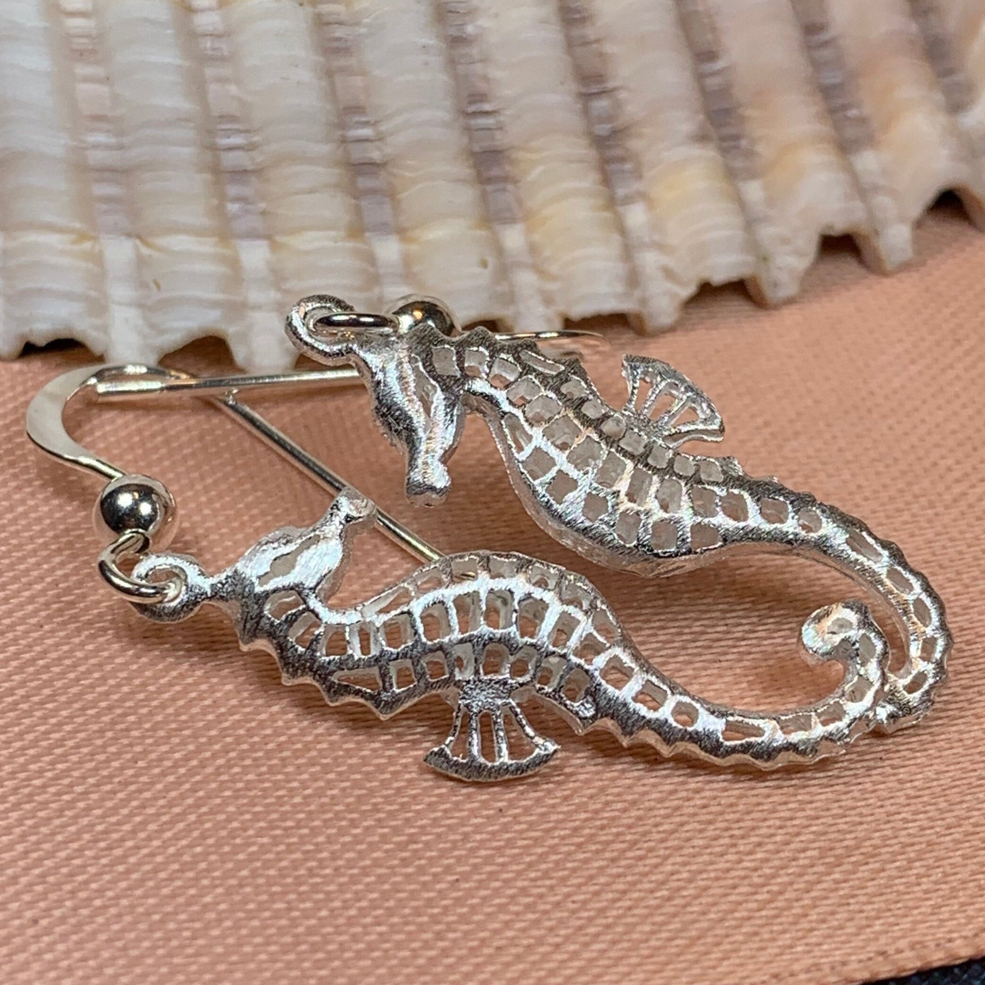 Satin Seahorse Earrings — view 8