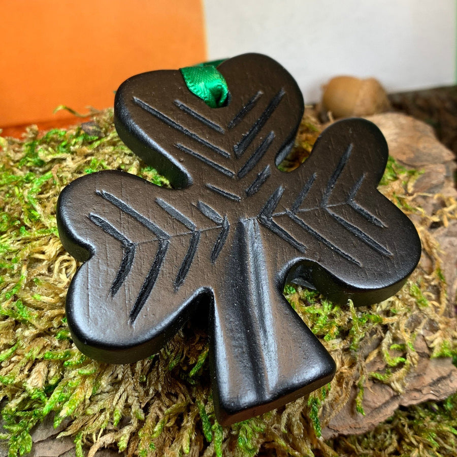 Shamrock Ornament, Turf Hanging Ornament, Christmas Tree Ornament, Ireland Gift, Irish Turf Gift, Housewarming Gift, New Home Gift
