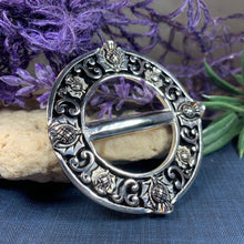 Load image into Gallery viewer, Thistle Scarf Ring, Scotland Jewelry, Celtic Jewelry, Flower Jewelry, Outlander Jewelry, Mom Gift, Wife Gift, Sister Gift, Friend Gift
