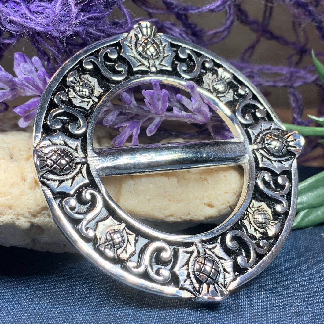 Thistle Scarf Ring, Scotland Jewelry, Celtic Jewelry, Flower Jewelry, Outlander Jewelry, Mom Gift, Wife Gift, Sister Gift, Friend Gift