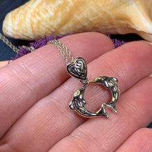 Load image into Gallery viewer, Dolphin Necklace, Celtic Jewelry, Irish Jewerly, Ocean Lover Jewelry, Beach Jewelry, Fish Necklace, Nautical Jewelry, Sea Jewelry, Mom Gift
