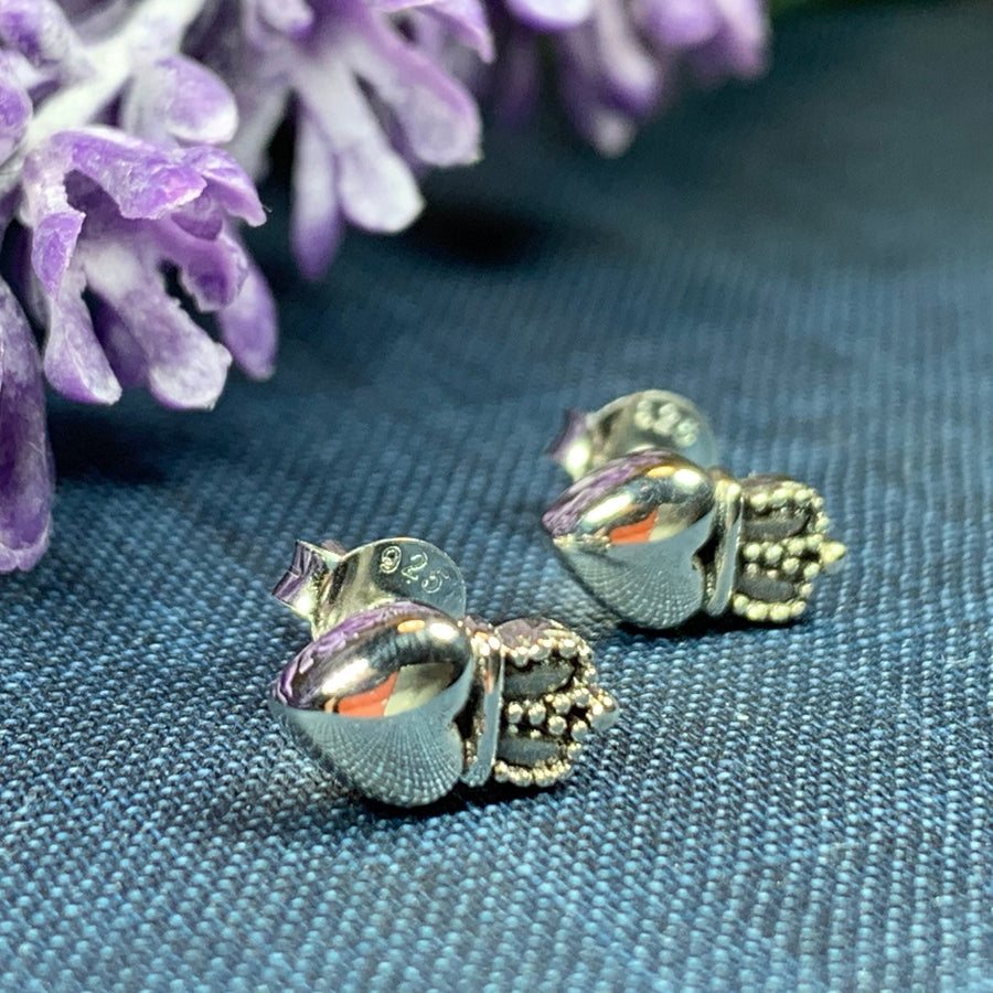 Claddagh Earrings, Luckenbooth Earrings, Irish Jewelry, Celtic Jewelry, Anniversary Gift, Bridal Jewelry, Heart Jewelry, Scotland Jewelry