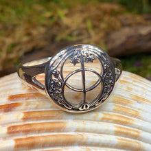 Load image into Gallery viewer, Chalice Well Ring, Irish Jewelry, Silver Celtic Ring, Mystical Jewelry, Anniversary Gift, Ireland Gift, Peace Jewelry, Spiritual Gift
