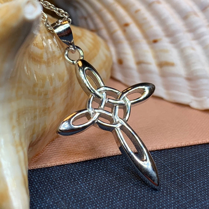 Celtic Cross Necklace, Irish Jewelry, Celtic Jewelry, First Communion Gift, Confirmation Gift, Irish Cross, Religious Jewelry, Mom Gift