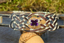 Load image into Gallery viewer, Celtic Knot Bracelet, Celtic Jewelry, Irish Jewelry, Love Knot Jewelry, Bridal Jewelry, Amethyst Jewelry, Wife Gift, Wiccan Jewelry, Norse
