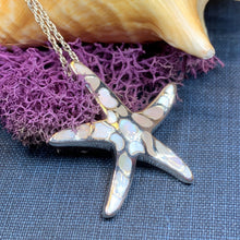Load image into Gallery viewer, Starfish Necklace, Nautical Jewelry, Shell Jewelry, Christian Jewelry, Sea Jewelry, Animal Jewelry, Nature Necklace, Beach Jewelry, Mom Gift
