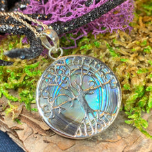 Load image into Gallery viewer, Tree of Life Necklace, Celtic Jewelry, Silver Tree Pendant, Anniversary Gift, Bridal Jewelry, Viking Jewelry, Graduation Gift, Irish Jewelry
