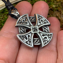 Load image into Gallery viewer, Celtic Cross Necklace, Ireland Gift, Irish Jewelry, Destiny Knot Cross, Scotland Jewelry, Celtic Jewelry, Cross Necklace, Celtic Knot Gift
