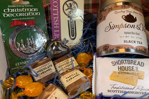 Scottish Gift Box, Scone Gift Box, Christmas Tree Ornament, Scotland Gift Box, Outlander Gift, New Home Gift, Get Well Gift, Thank You Gift