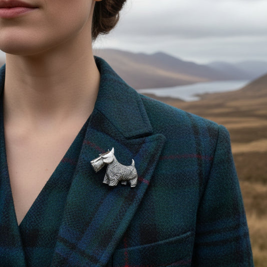 Canis Dog Scottish Brooch — view 7