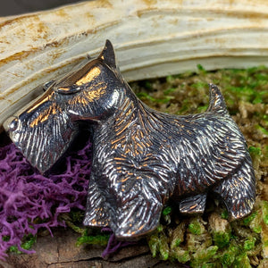 Dog Scottish Brooch, Dog Lover Gift, Scotland Jewelry, Dog Pin, Scarf Pin, Dog Lover Gift, Dog Jewelry, Scottish Terrier Gift, Scotland Pin