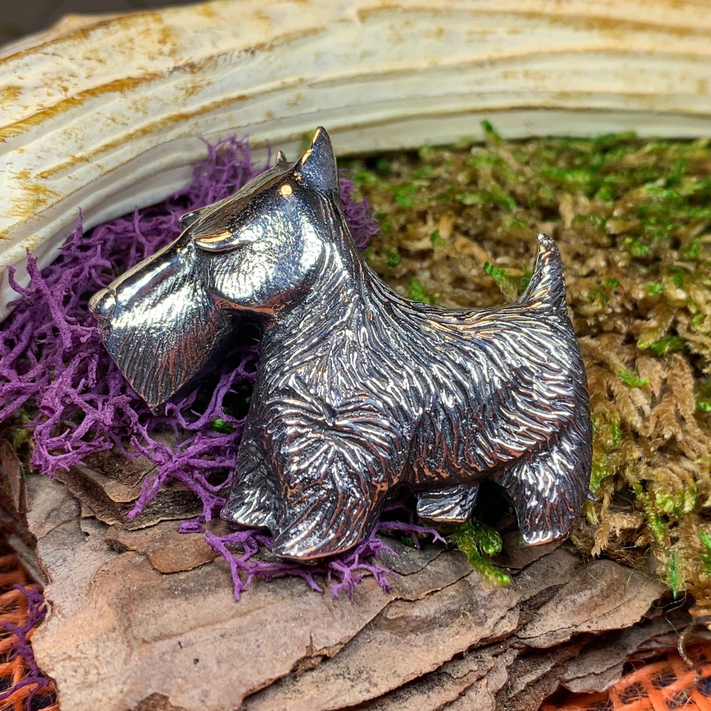 Canis Dog Scottish Brooch — view 6