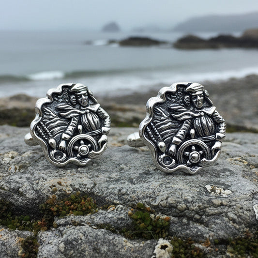 Sea Captain Cuff Links, Boat Jewelry, Sailor Cufflinks, Dad Gift, Boater Gift, Unique Cuff Links, Nautical Cuff Links, Husband Gift