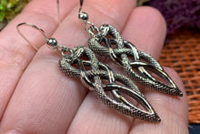 Load image into Gallery viewer, Celtic Knot Earrings, Celtic Jewelry, Snake Jewelry, Ireland Gift, Scotland Jewelry, Mom Gift, Irish Jewelry, Norse Jewelry, Viking Jewelry

