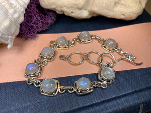 Celtic Knot Bracelet, Celtic Jewelry, Irish Jewelry, Love Knot Jewelry, Bridal Jewelry, Moonstone Jewelry, Wife Gift, Amethyst Bracelet