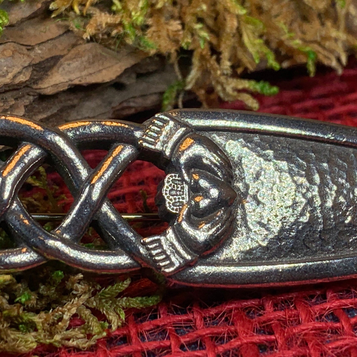 Claddagh Pewter Kilt Pin — view 7