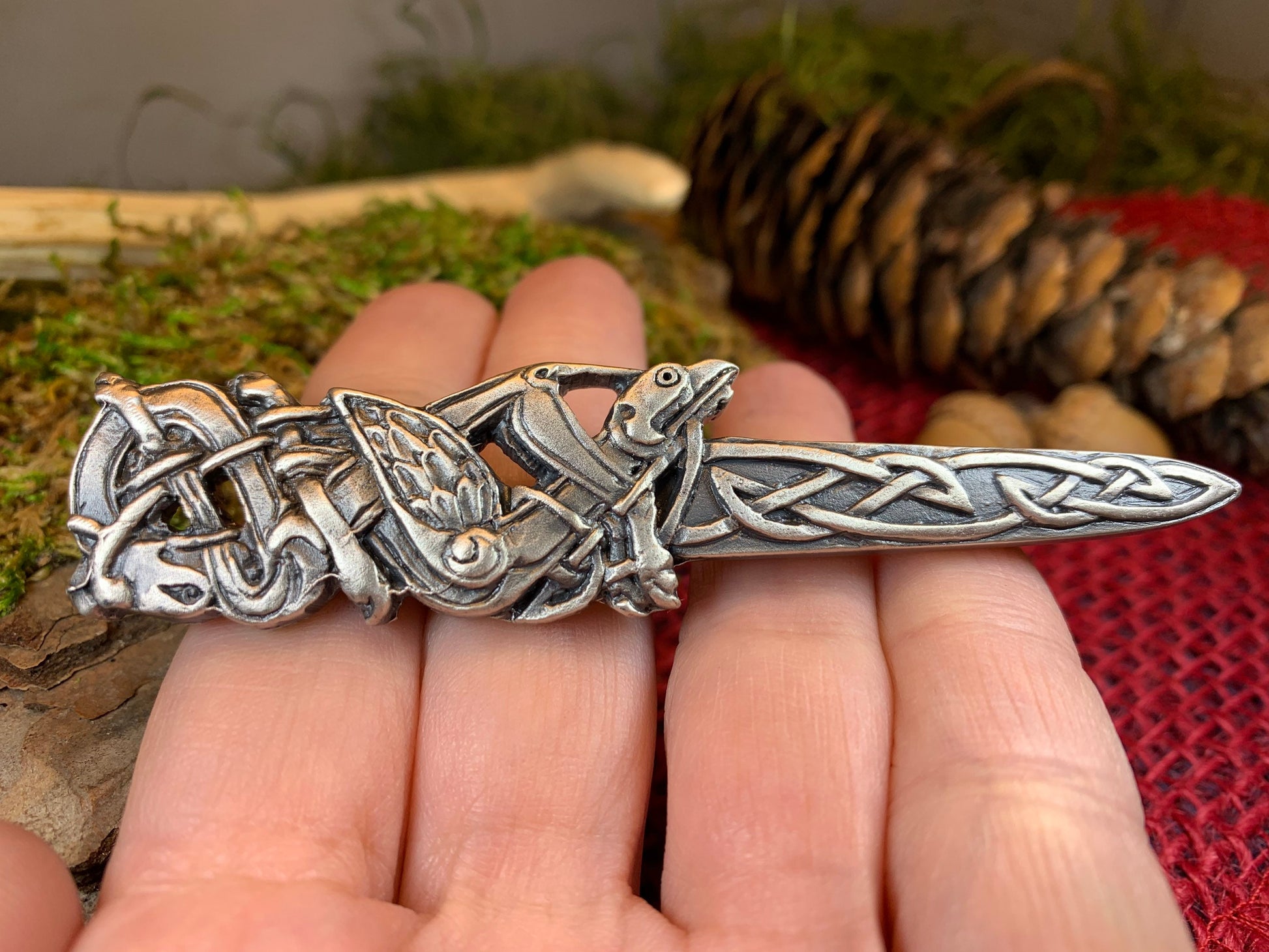 Cadwal Welsh Dragon Kilt Pin — view 5