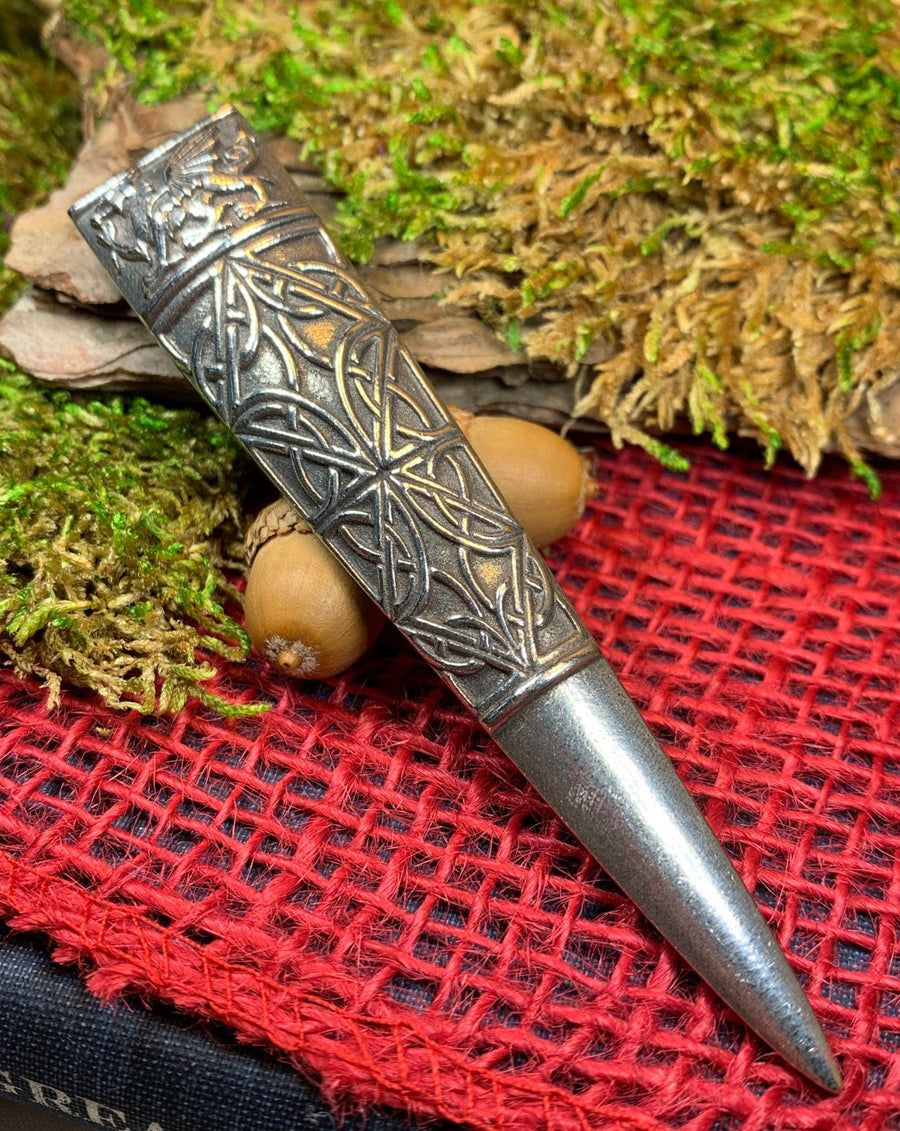 Welsh Dragon Kilt Pin, Celtic Jewelry, Wales Jewelry, Celtic Brooch, Tartan Pin, Sword Pin, Groom Gift, Best Man Gift, Bagpiper Gift