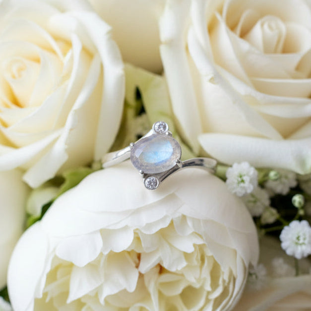 Lysandra Moonstone Ring — view 6