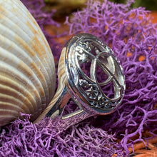 Load image into Gallery viewer, Chalice Well Ring, Irish Jewelry, Silver Celtic Ring, Mystical Jewelry, Anniversary Gift, Ireland Gift, Peace Jewelry, Spiritual Gift
