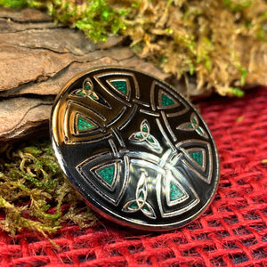Celtic Brooch, Celtic Jewelry, Irish Jewelry, Scotland Jewelry, Trinity Knot Pin Gift, Ireland Brooch, Enamel Jewelry, Celtic Pin, Wife Gift