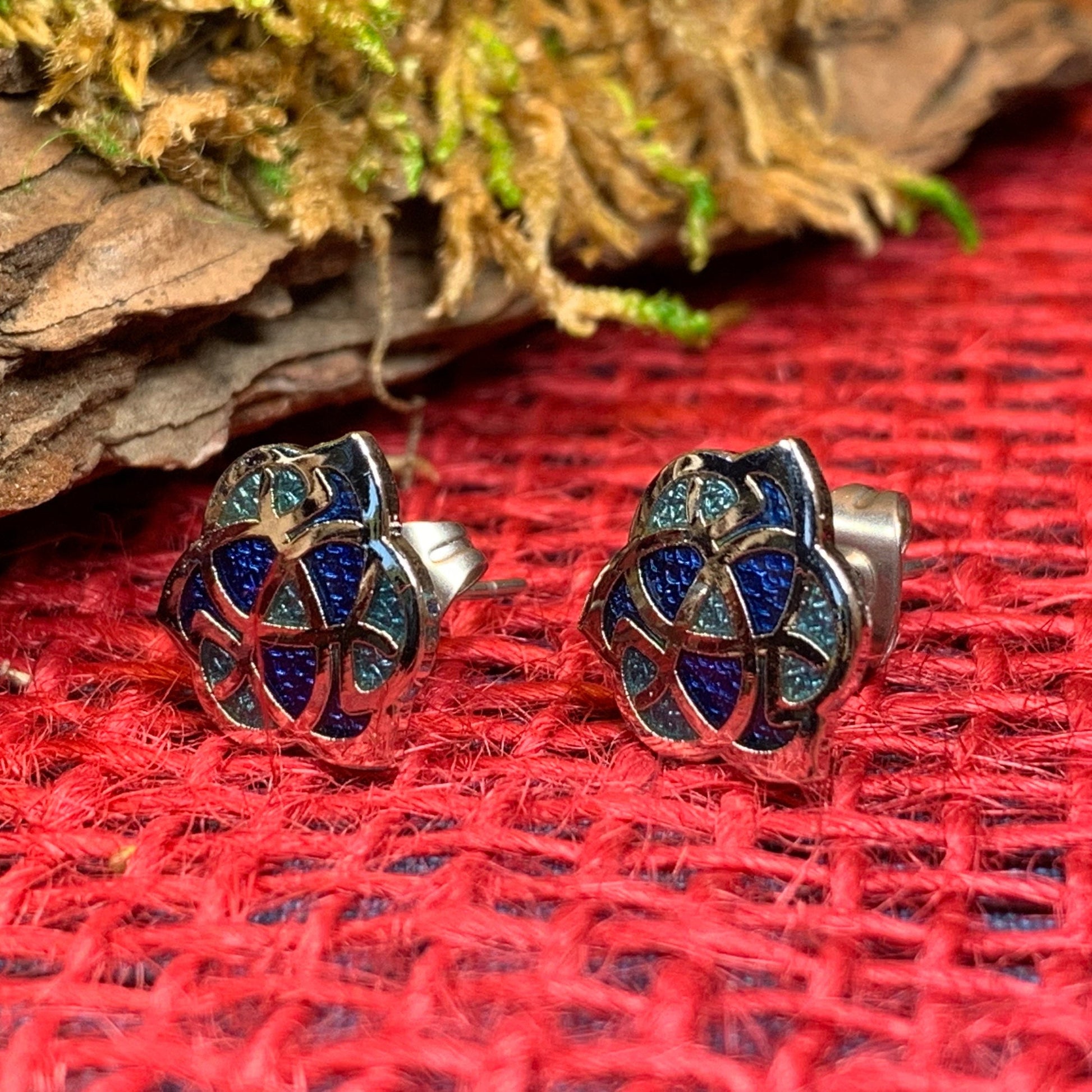 Celtic Knot Stud Earrings — view 7