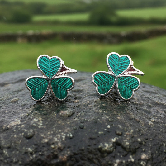 Shamrock Earrings, Celtic Jewelry, Irish Jewelry, Clover Jewelry, Irish Dancer Gift, Anniversary Gift, Sister Gift, Ireland Post Earrings
